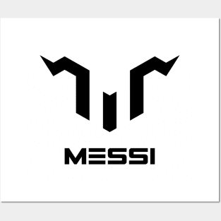 Stylish Messi Logo for Clothing Merchandise with GOAT Influence Posters and Art